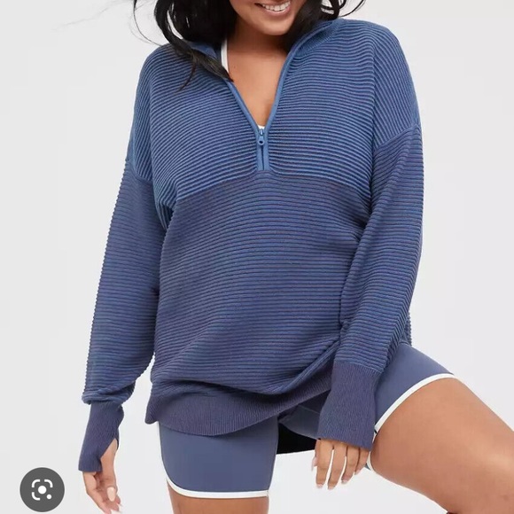 AE Quarter Zip Sweater - Picture 1 of 8
